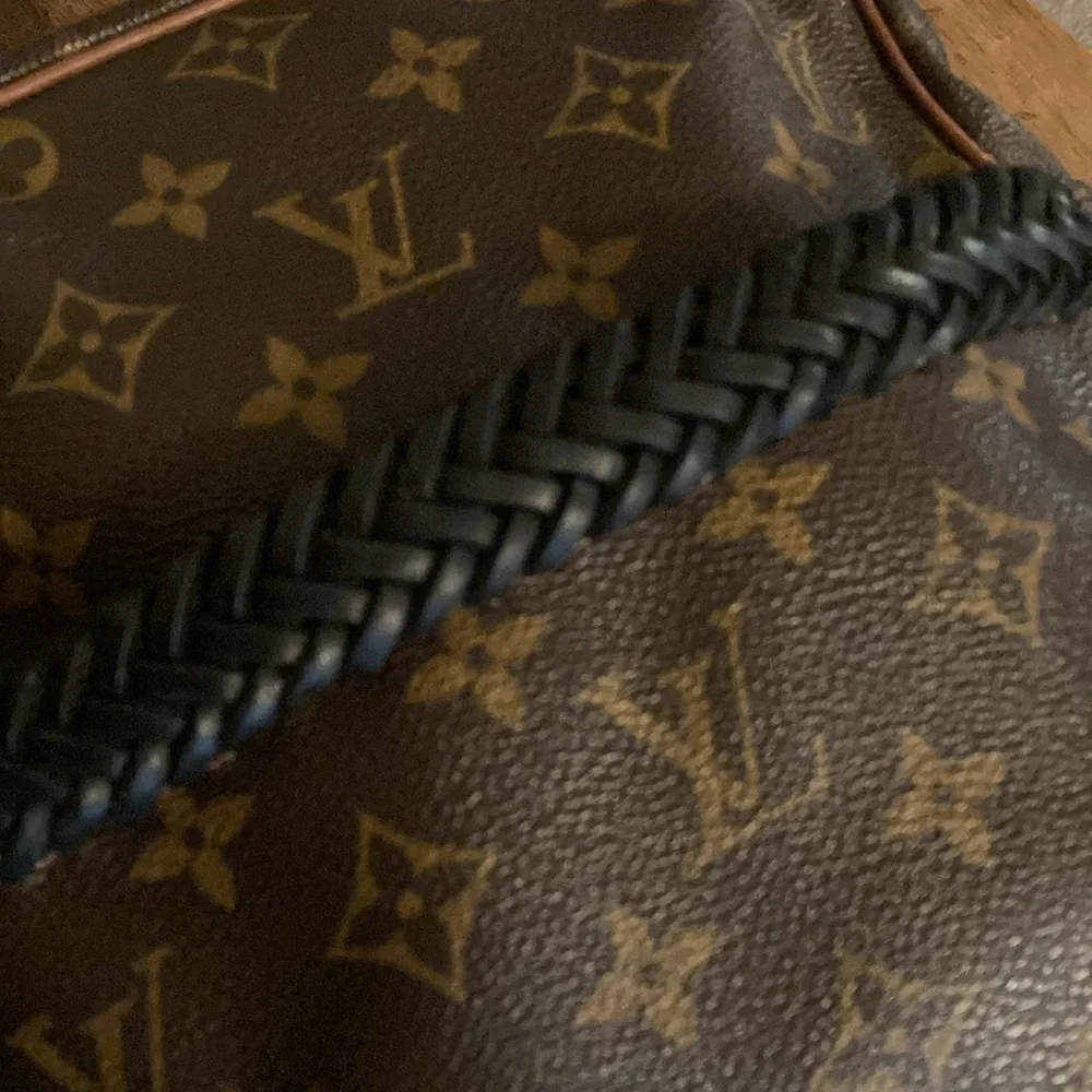 Vintage Boho Louis Vuitton Bag w/Hand Braided Crossbody Strap & Dust Bag